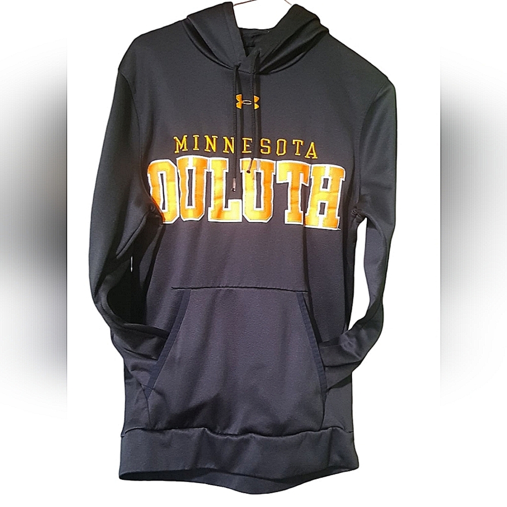 Under Armour Minnesota Duluth Long Gold Black Hoodie